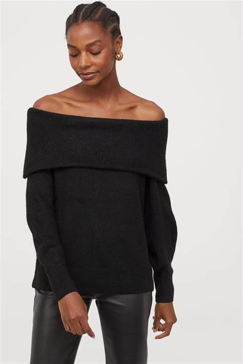 off shoulder jumper h&m.